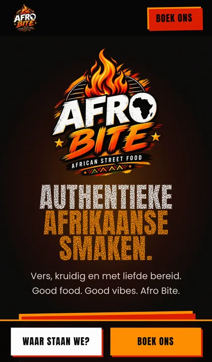 afrobite.be op een smartphone